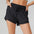 High Waist Drawstring Sports Pocket Shorts Women Anti Exposure Mesh Stitching Fitness Pants Running Yoga Shorts
