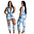Plus Size Women Clothing Summer New Sexy Ripped Sleeveless Woven Jumpsuit