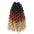Ombre Curly Crochet Hair Synthetic Braiding Hair Extensions Pack of 6