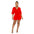 Women Wear Solid Color Tied V Neck Half Sleeves Shorts Jumpsuit Women