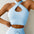Seamless Sports Yoga Workout Clothes Autumn Winter Drawstring Cross Sexy Sports Bra Vest Women