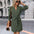 Autumn Women Clothing Solid Color Long Sleeve Dress