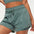 Nude Feel Sports Shorts Women Faux Two Piece Fitness Shorts Anti Exposure Running Yoga Shorts