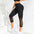 Seamless Hollow Out Cutout Mesh High Waist Hip Lift Yoga Cropped Pants Sports Sexy Bra Fitness Suit