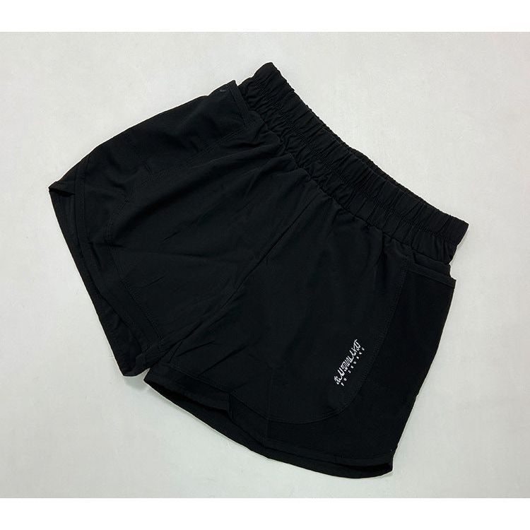Sports Shorts Women Anti-Exposure Loose Mesh Double Pocket Quick-Drying Running Aerobic Fitness High Waist Outer Shorts