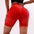 Running Sports Quick-Drying Peach Hip Fitness Shorts Women Chinese Red Abdominal-Shaping High Waist Hip Raise Yoga Pants
