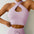 Seamless Sports Yoga Workout Clothes Autumn Winter Drawstring Cross Sexy Sports Bra Vest Women