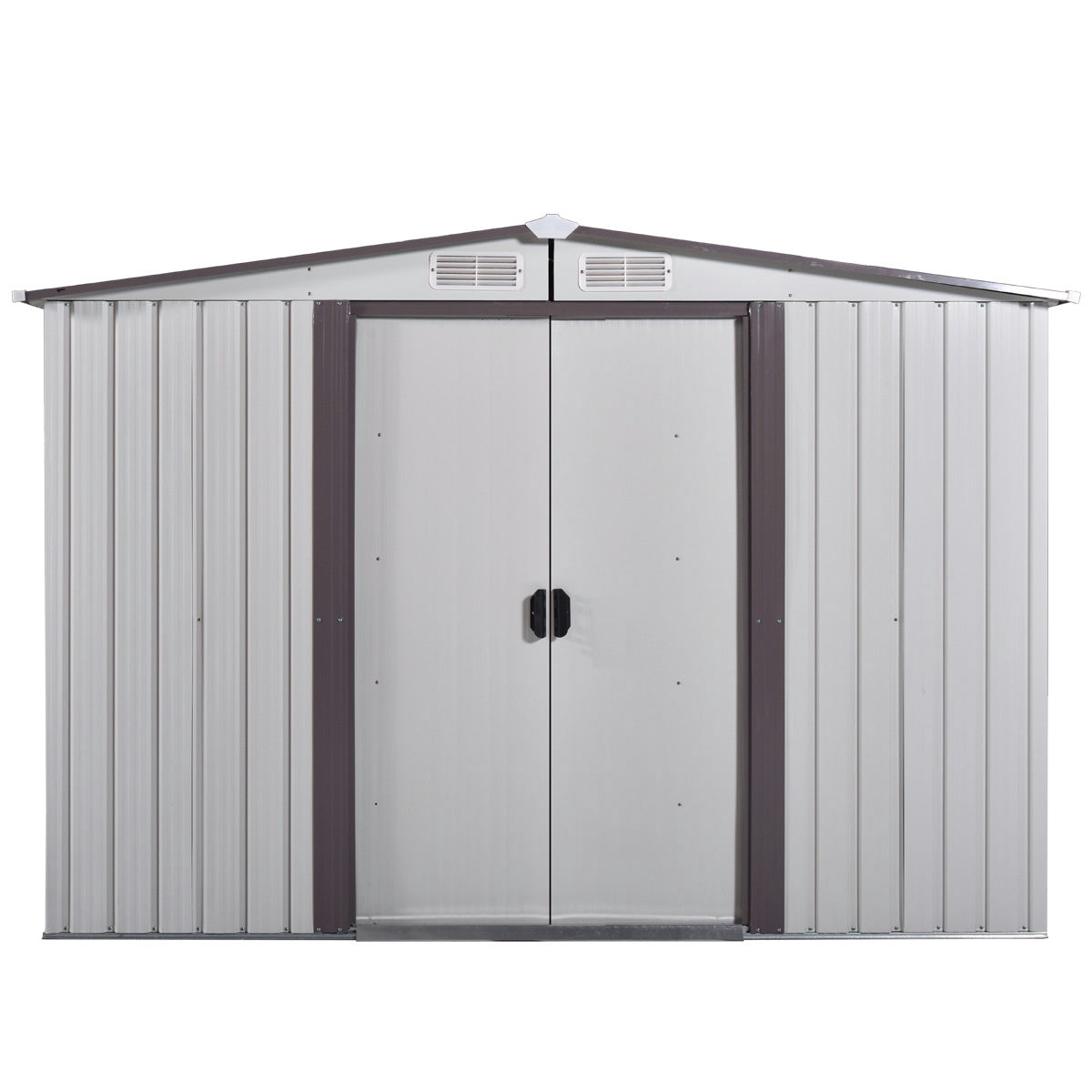 8' x 8'ft Outdoor Storage Shed Kit-Perfect to Store Patio Furniture, Garden Tools Bike Accessories, Beach Chairs and Lawn Mower XH