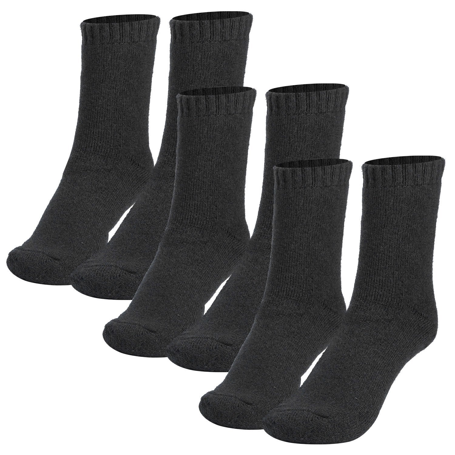 3 Pairs Men Warm Wool Socks Soft Cozy Winter Thermal Socks For Men Thick Heat-Trapping Moisture Wicking Socks