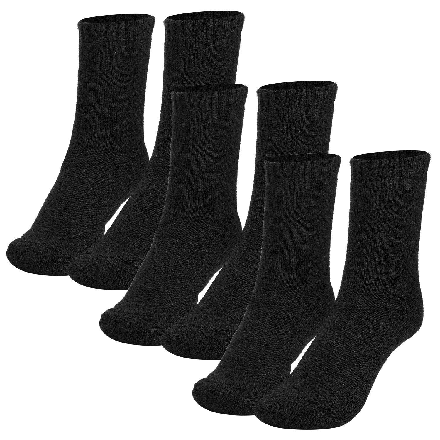 3 Pairs Men Warm Wool Socks Soft Cozy Winter Thermal Socks For Men Thick Heat-Trapping Moisture Wicking Socks