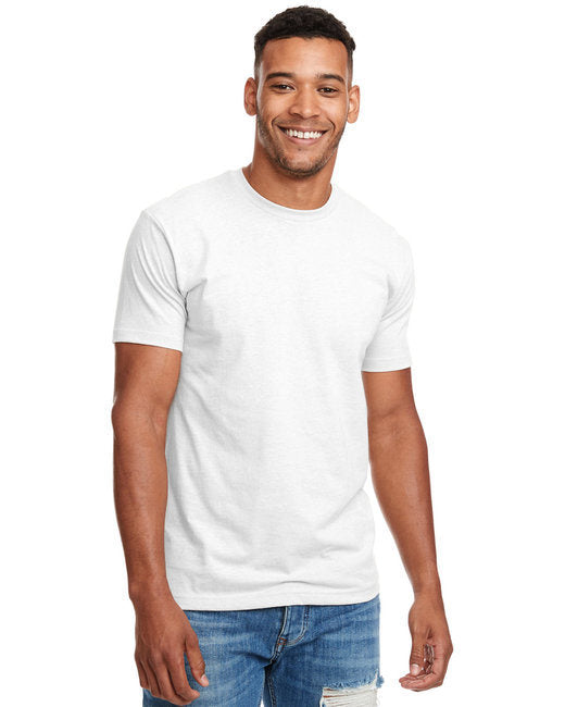 Unisex CVC Crewneck T-Shirt - WHITE - 5XL