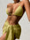 3pcs Halterneck Swimsuit Set Beach Solid Color Sexy Backless Bikini With Mesh Skirt Summer Womens Clothing