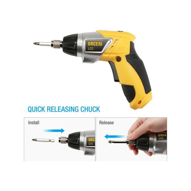 3.6V Electric Cordless Screwdriver Household Battery Drill Driver Rechargeable Moorescarts
