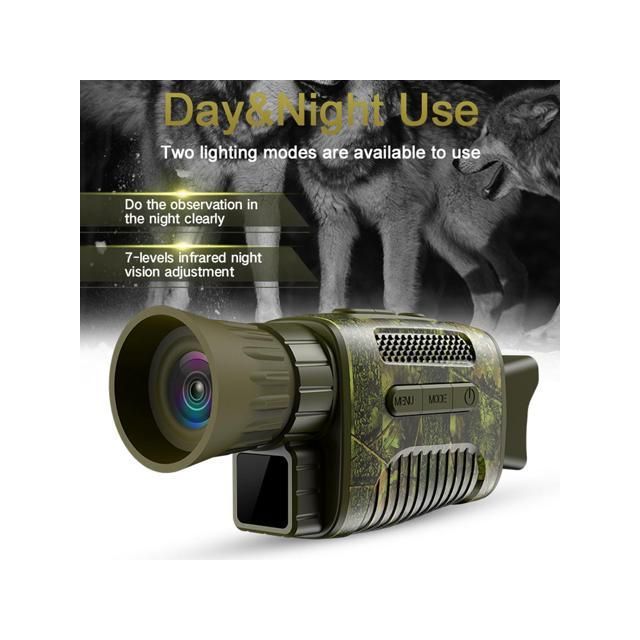 1080P Portable Night-Visions Device Day Night Use Photo Taking Video Recording 4X Digital Zoom Monocular Scope 5MP 8MP 12MP Photo Resolution 7 Levels of Infrared Adjustment Digital Vedio Camera Moorescarts