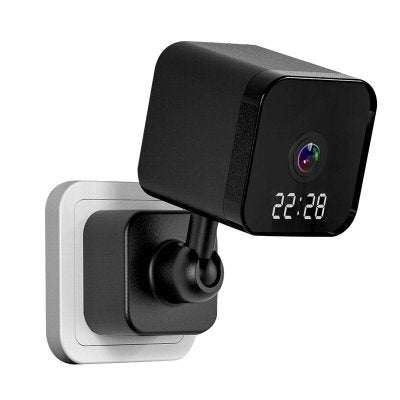 1080p Wall Plug Camera Surveillance Video Voice Recorder IP Cam Indoor Home Security Clock Cameras Random Color Hidden built in 32GB - Moorescarts