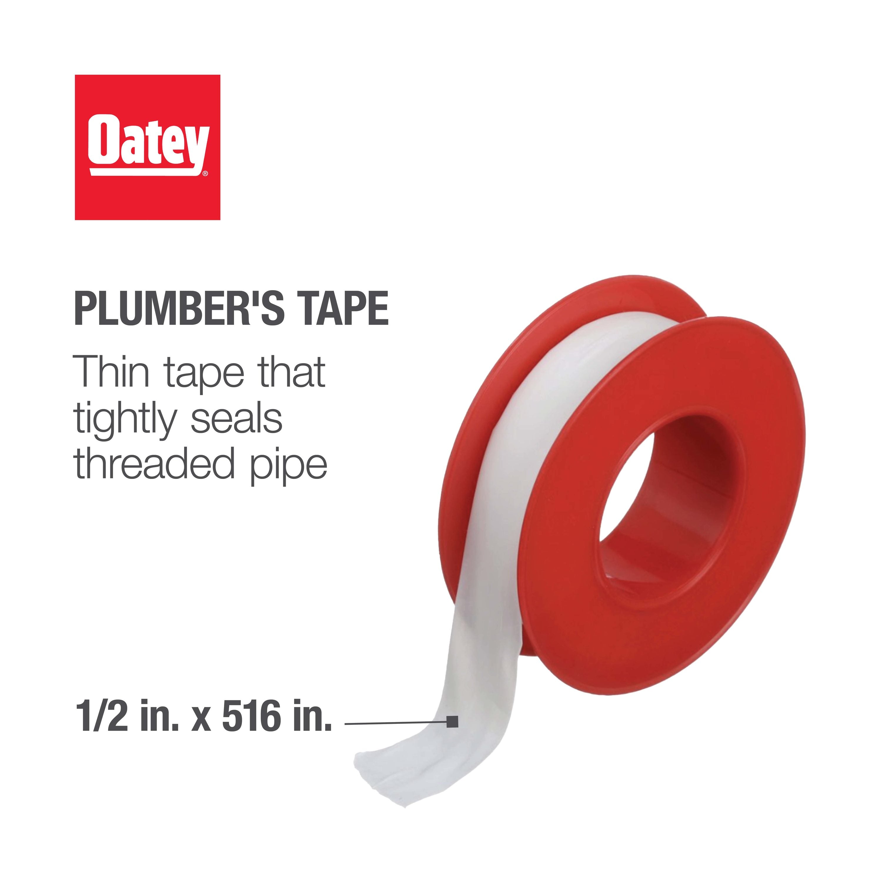 Oatey 5-Pack 0.5-In X 43-Ft Plumber'S Tape