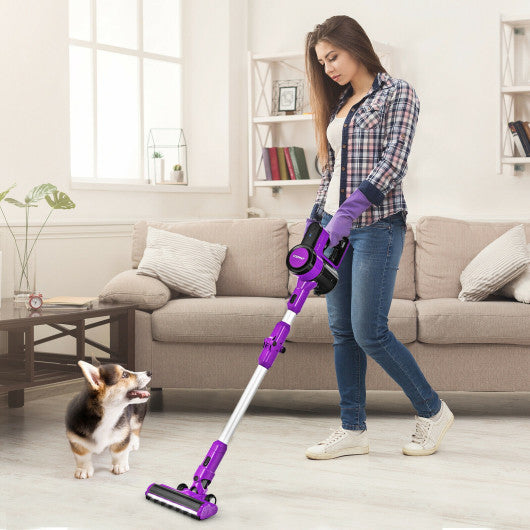 3in1 Handheld Cordless Stick Vacuum Cleaner with 6cell Lithium BatteryPurple Moorescarts
