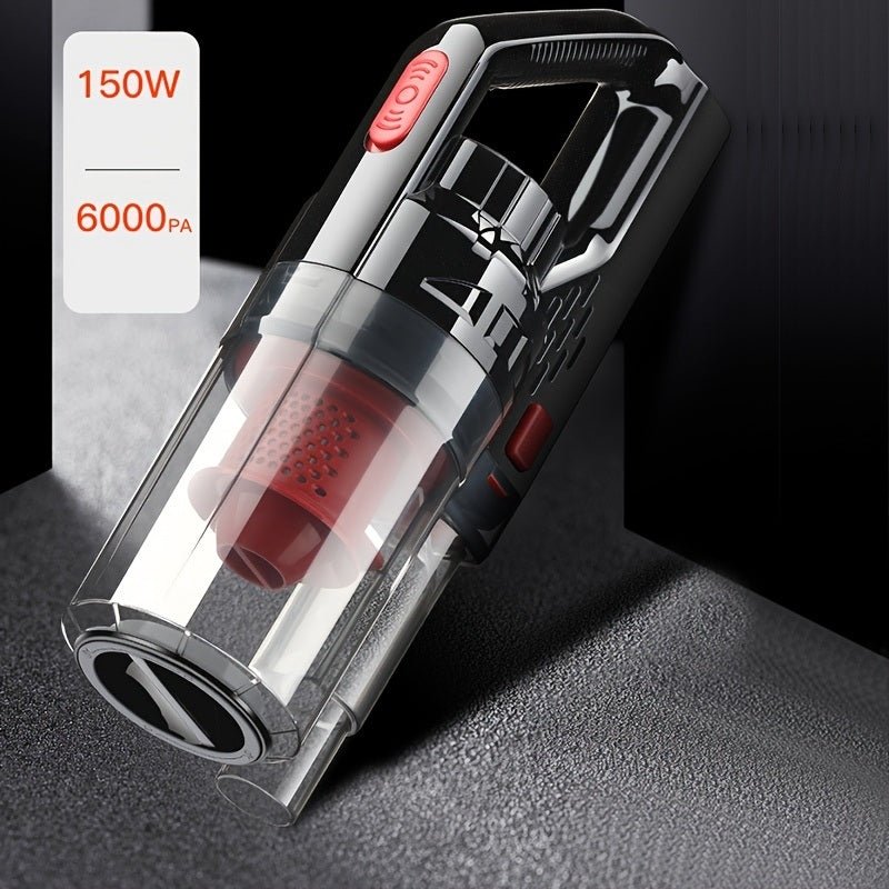 150W 6000PA Car Vacuum Cleaner Wet/Dry Portable Handheld Vacuum Cleaner With 177inch Power Cord For Car Strong Power Suction Moorescarts