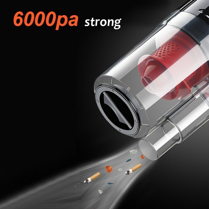150W 6000PA Car Vacuum Cleaner Wet/Dry Portable Handheld Vacuum Cleaner With 177inch Power Cord For Car Strong Power Suction Moorescarts