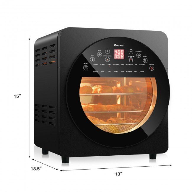 16-in-1 Air Fryer 15.5 qt Toaster Rotisserie Dehydrator Oven Moorescarts
