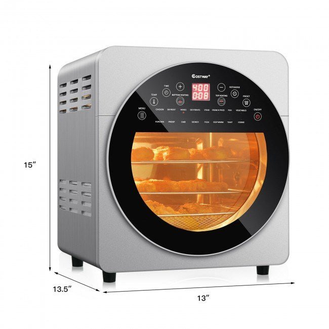 16-in-1 Air Fryer 15.5 qt Toaster Rotisserie Dehydrator Oven Moorescarts