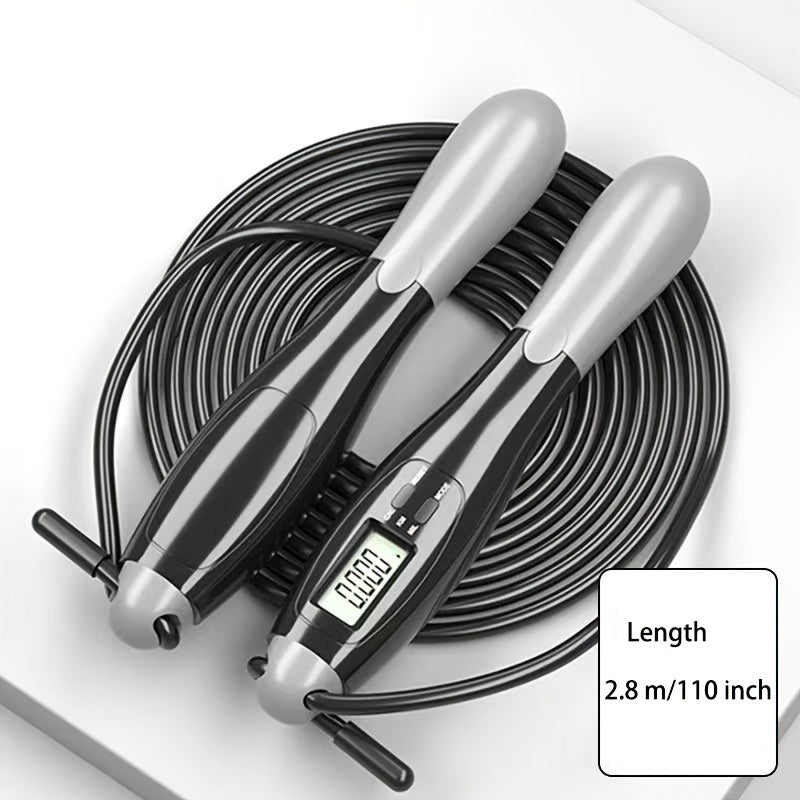 1pc Gym Fitness Smart Jump Rope With LCD Screen Counting Speed Skipping 2.8 M / 9.18ft Moorescarts