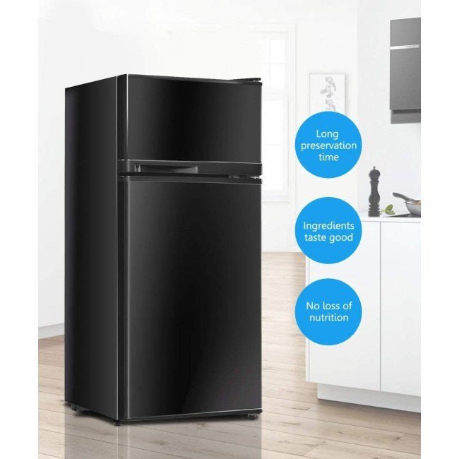 2 Doors Cold-rolled Sheet Compact Refrigerator Moorescarts