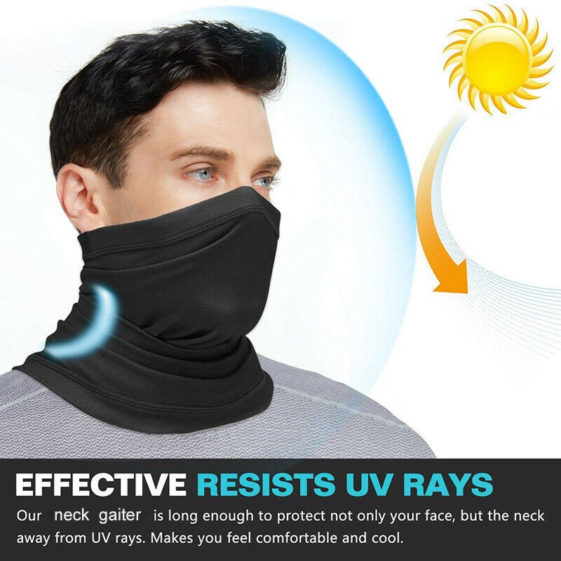 2 Pack Sun UV Protection Bandana Neck Gaiter Face Cover Scarf Headband Hiking Moorescarts