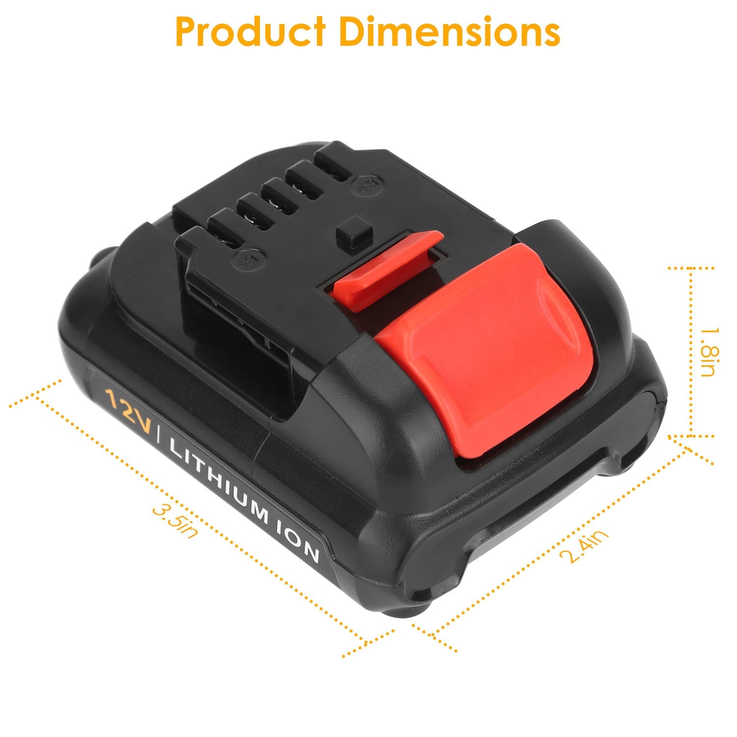 2 Packs 12V Li-ion Power Tool Battery Replacement Compatible with Dewalt Moorescarts