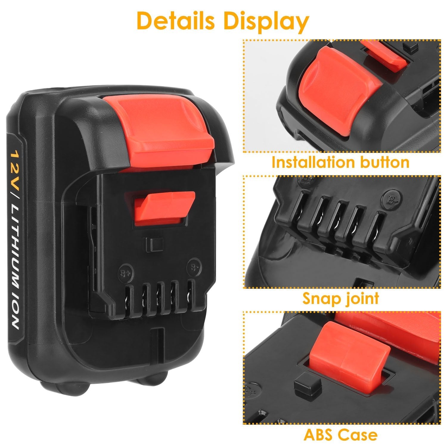 2 Packs 12V Li-ion Power Tool Battery Replacement Compatible with Dewalt Moorescarts