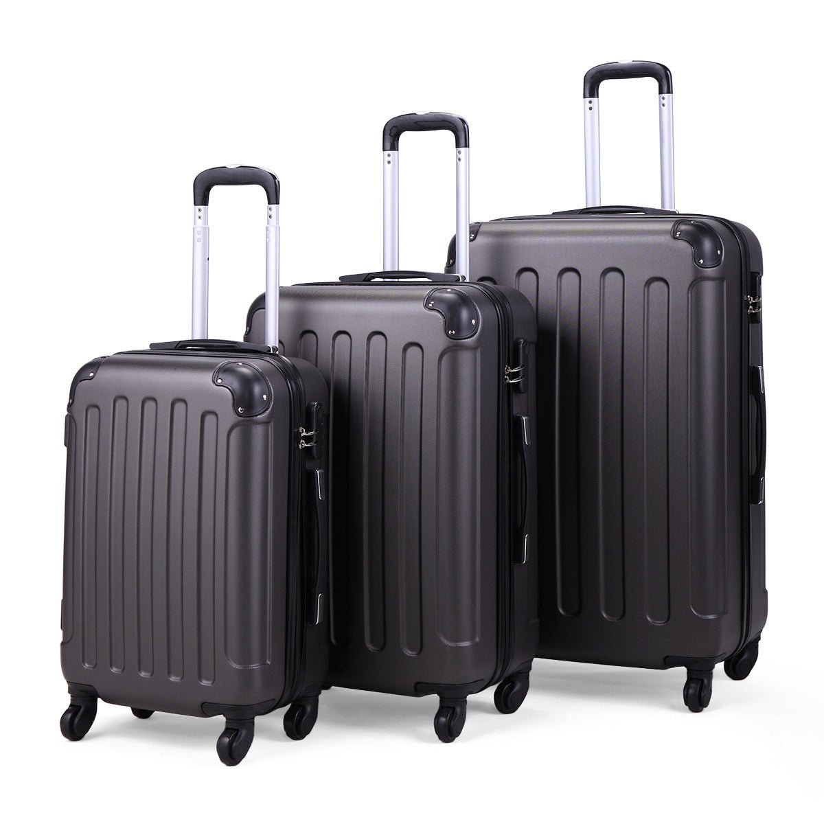 3-Piece Luggage Expandable Lightweight Travel Suitcase Set with Code Lock, Spinner Wheels, 20/24/28 Inches Moorescarts