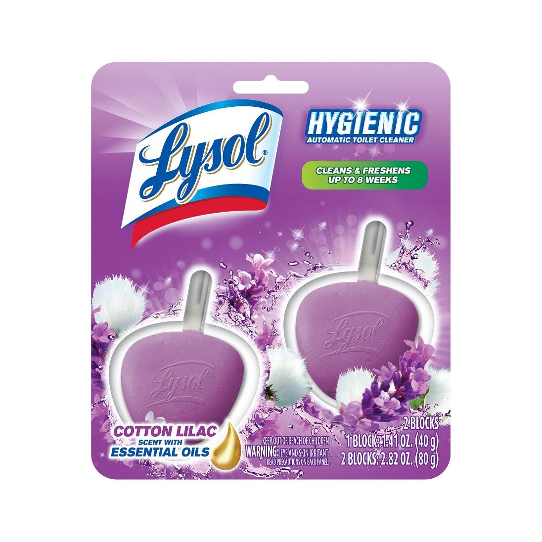 LYSOL Tablets 2-Count Lavender Toilet Bowl Cleaner