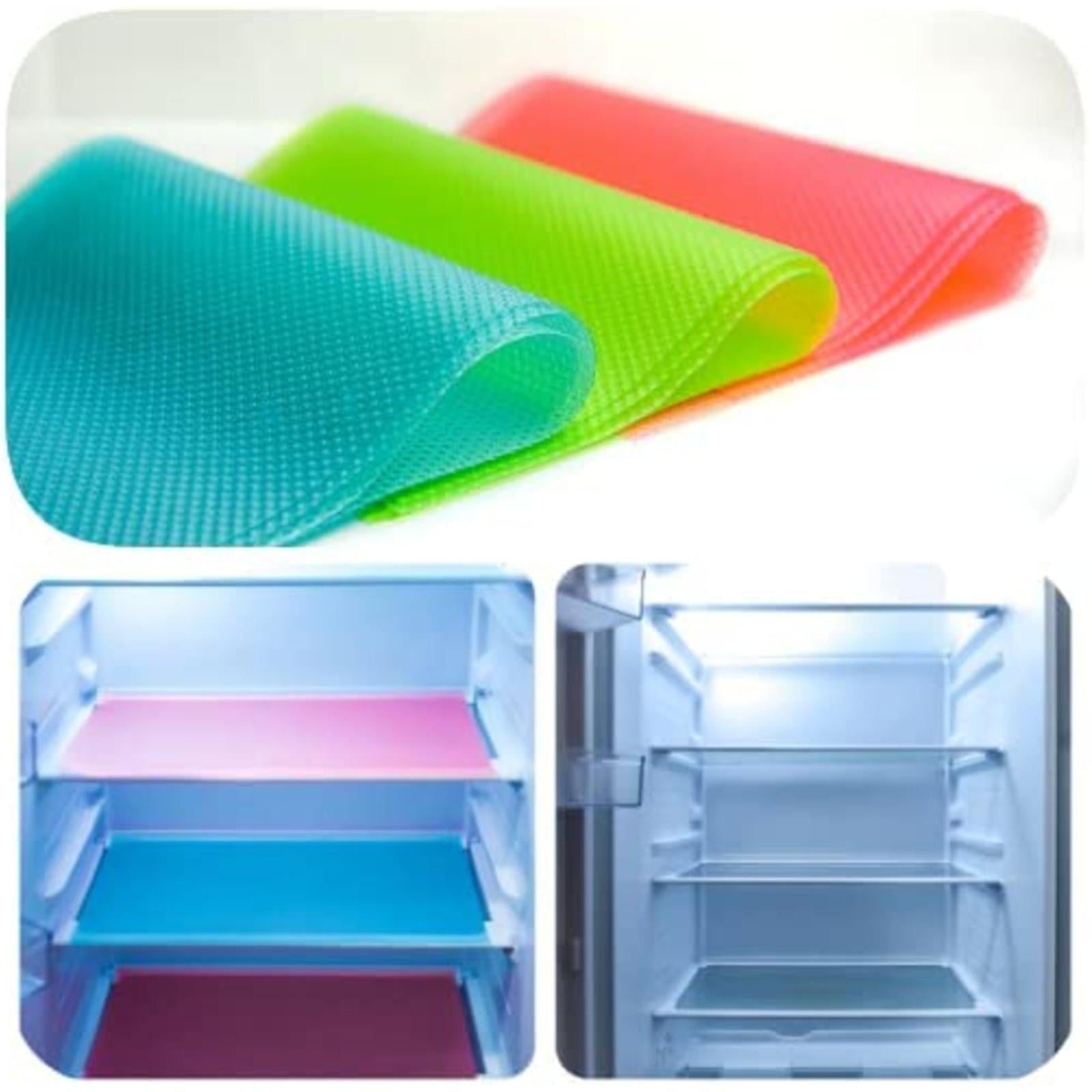 3 Pcs 5ft Refrigerator Mats EVA Shelf Liners For Glass Shelves Washable Pads Liners For Refrigerator Moorescarts