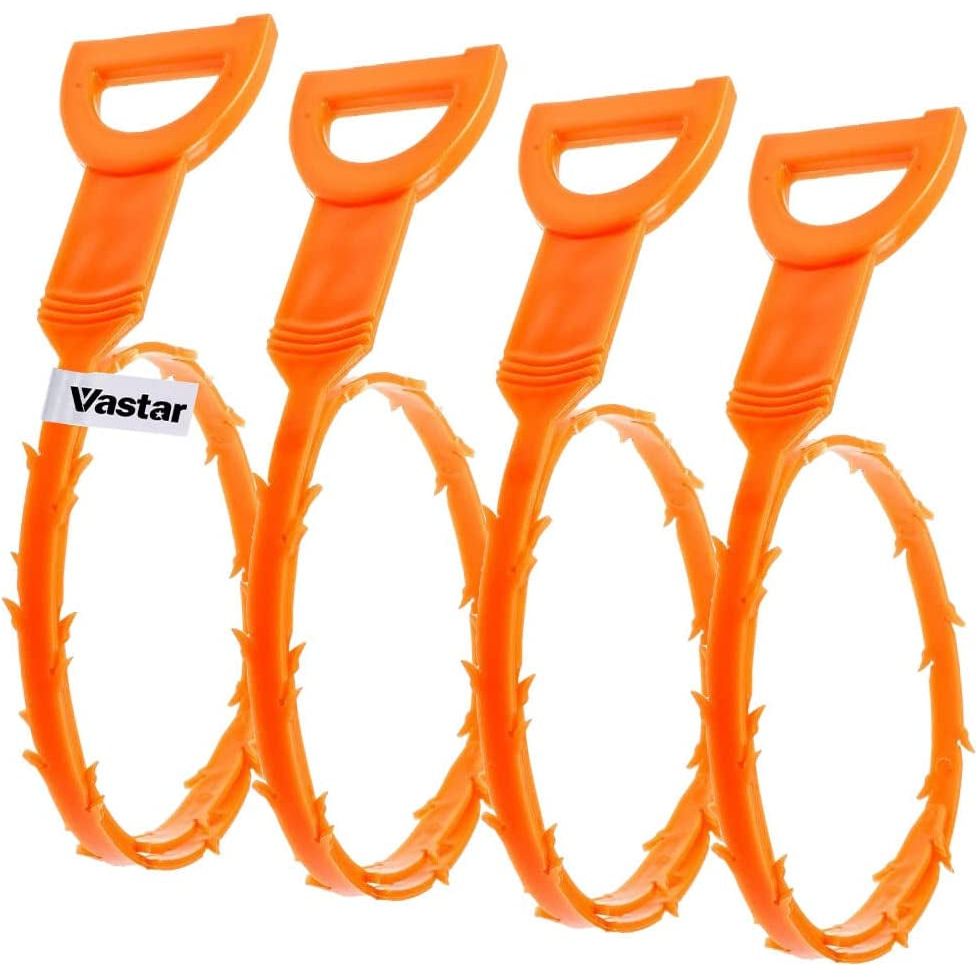 4 Pack 19.6 Inch Drain Snake Hair Drain Clog Remover Cleaning Tool (4 Pack 19.6 Inch) Moorescarts