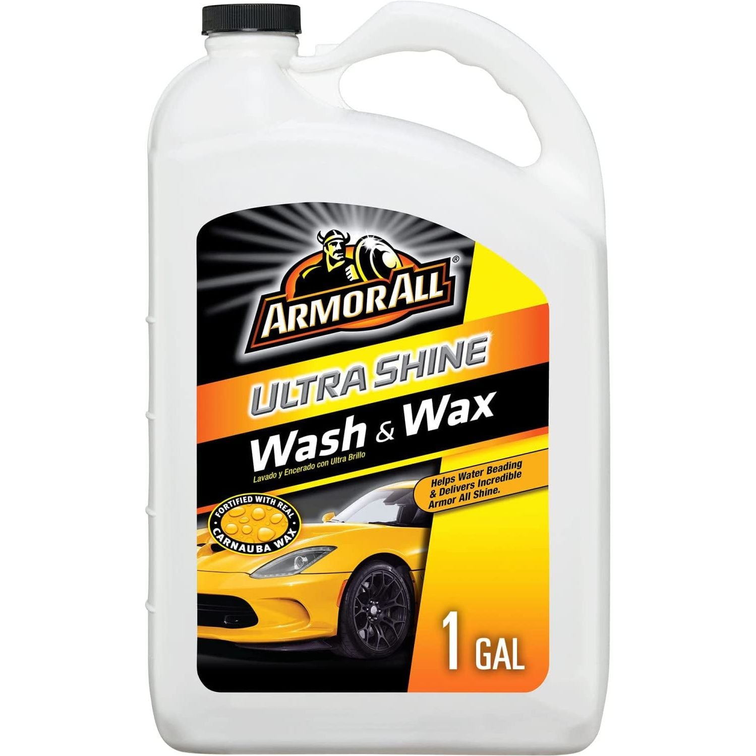 Ultra Shine Car Wash and Car Wax by , Cleaning Fluid for Cars, Trucks, Motorcycles, 1 Gal Each