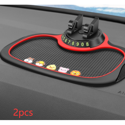 Non-Slip Car Phone Pad For 4-in-1 Car Parking Number Card Anti-Slip Mat Auto Phone Holder Sticky Anti Slide Dash Phone Mount