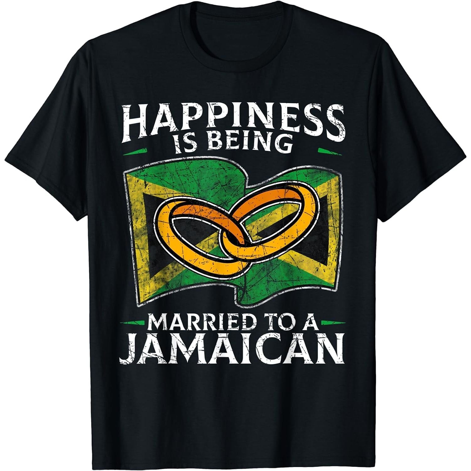 Jamaican Marriage Jamaica Married Heritage Flag Culture T-Shirt