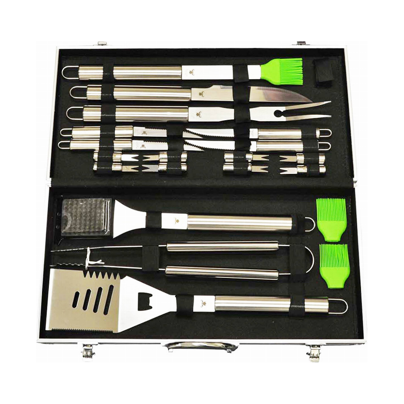 20 piece Stainless-Steel BBQ Tool Kit Moorescarts