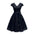 Lace stitching V-collar bag tie large lace dress