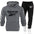 New Autumn And Winter Trend Brand Men's Sports Sweater Suit Cotton Casual  And Comfortable Student Warm 2-piece Set