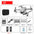 Drone 4k E88 Pro Dual Camera Visual Positioning Rc Quadcopter 1080P HD WiFi Fpv Height Hold Foldable Wide-angle Airplane Drone