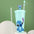 straw cold water cup large-capacity cartoon male and female students summer new home coffee milk tea juice cup