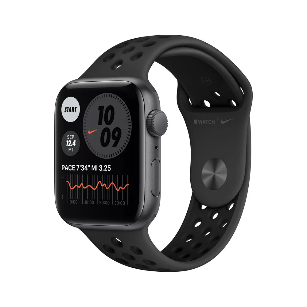 Watch Nike SE (1St Gen) GPS, 44Mm Space Gray Aluminum Case with Anthracite/Black Nike Sport Band - Regular