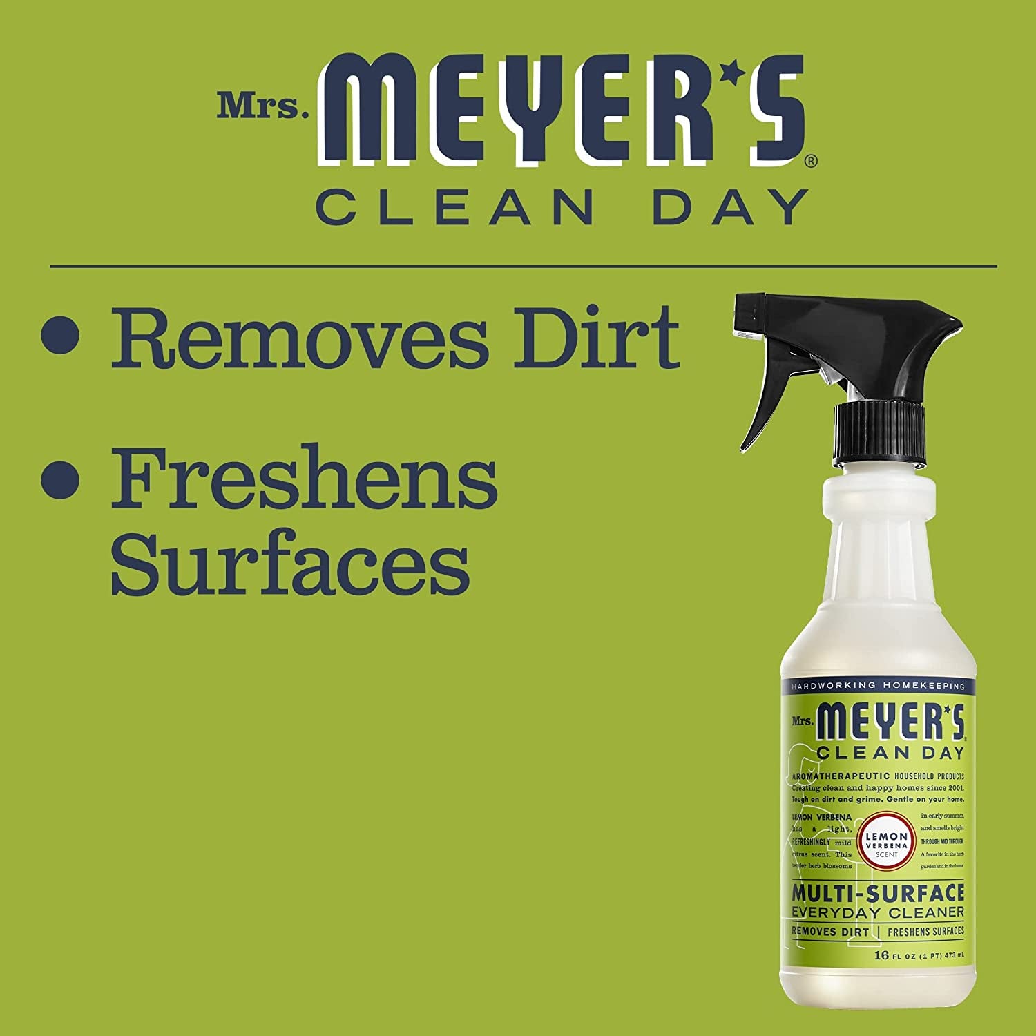 Mrs. Meyer'S All-Purpose Cleaner Spray, Lemon Verbena, 16 Fl. Oz