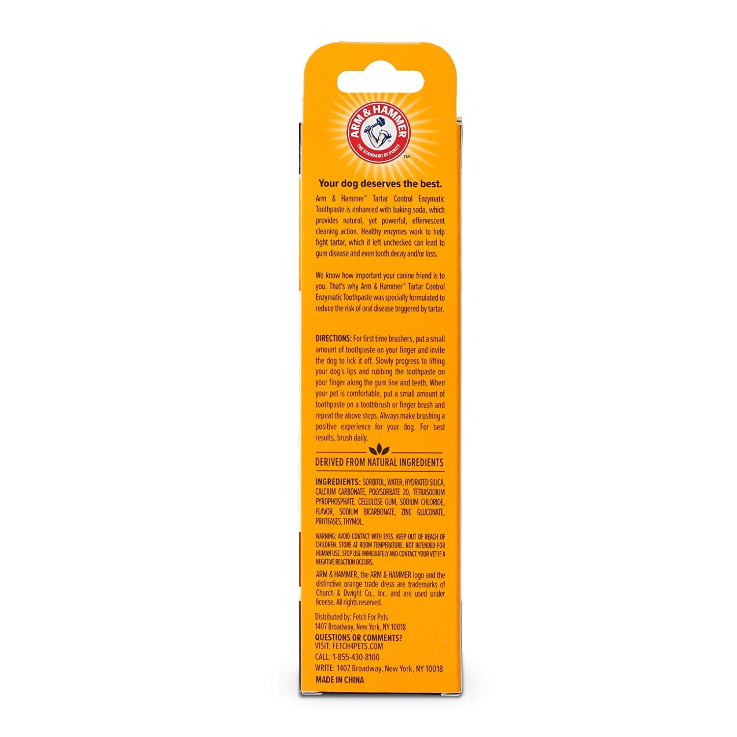 Arm & Hammer for Pets Tartar Control Enzymatic Toothpaste for Dogs | Reduces Plaque & Tartar Buildup | Safe for Puppies | Beef Flavor, 2.5 Ounces Dog Toothpaste