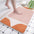 Absorbent Bathroom Bath Mat Quick Drying Coral Fleece Bathroom Rug Non-slip Entrance Doormat Floor Mats Carpet Pad Home Decor