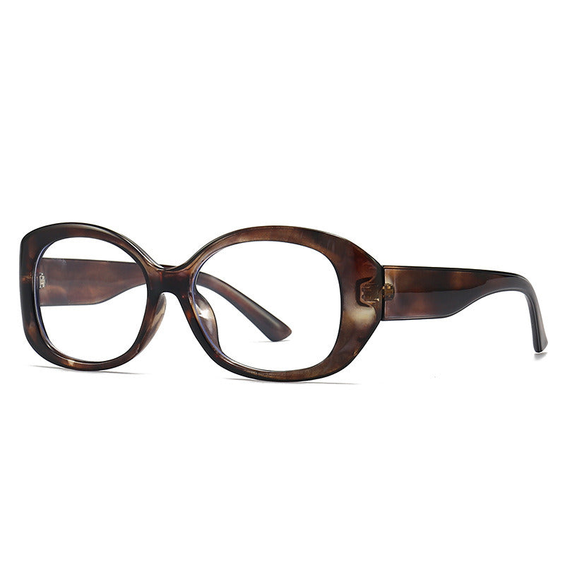 Oval Sunglasses Fashion Women Sunglass Colorful Blue Leopard Frame Sun Glasses Retro Luxury Designer UV400 Brown Shades Eyewear