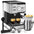 Espresso Machine 20 Bar Pump Pressure Cappuccino latte Maker Coffee Machine with ESE POD filter&Milk Frother Steam Wand&thermometer, 1.5L Water Tank, Stainless steel Espresso Complimentary ESE Filter