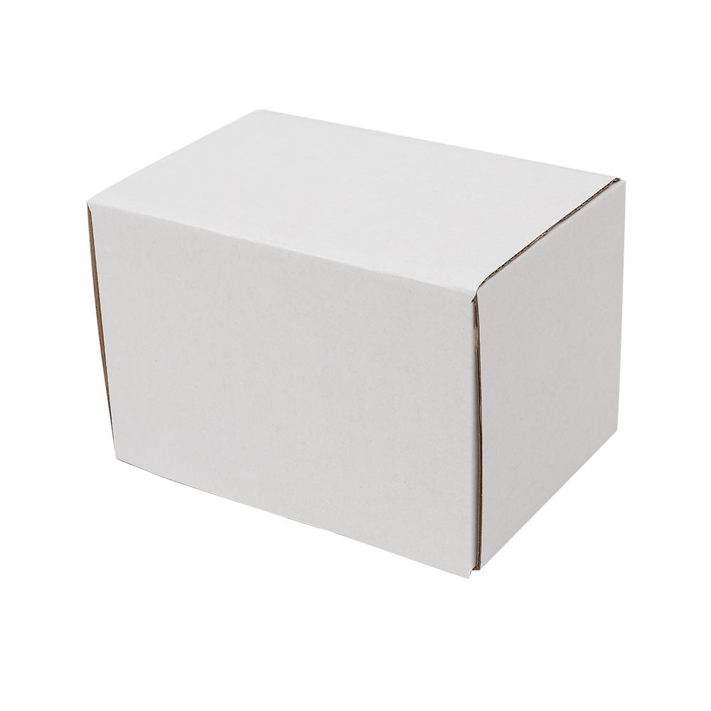 50 Pack 6x4x3 inch Corrugated Box Mailers- White Cardboard Shipping Box Corrugated Box Mailer Shipping Box for Mailer RT