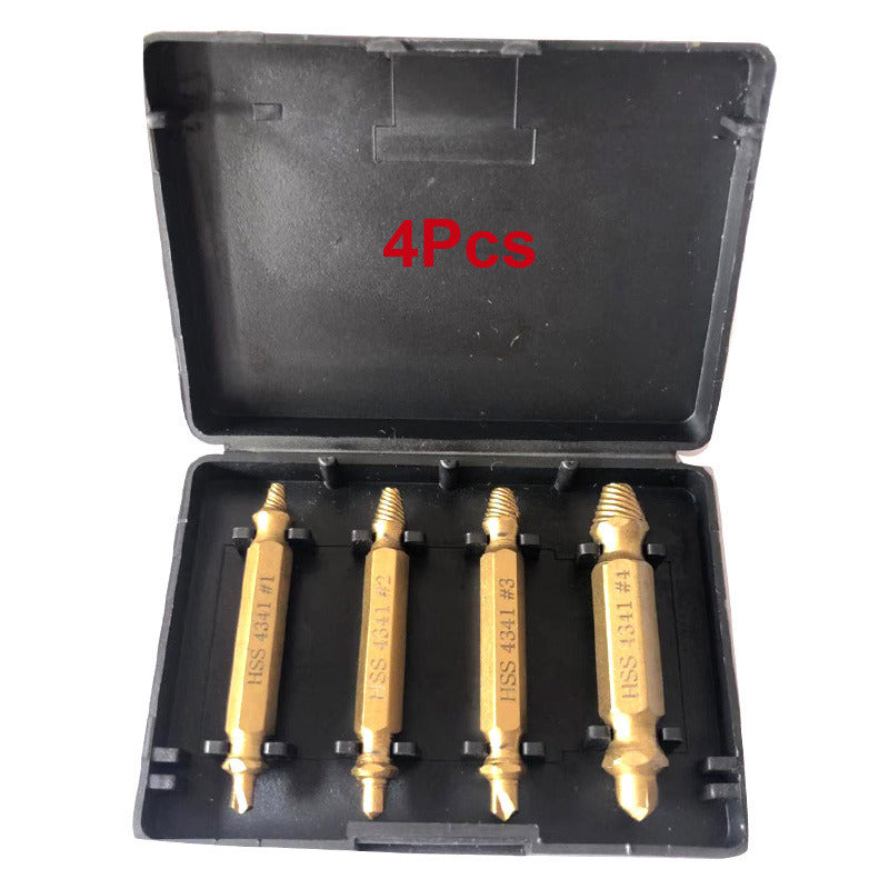 Damaged Screw Extractor Drill Bit 4/5/6 PCS Set Stripped Broken Screw Bolt Remover Extractor Easily Take Out Demolition Tools